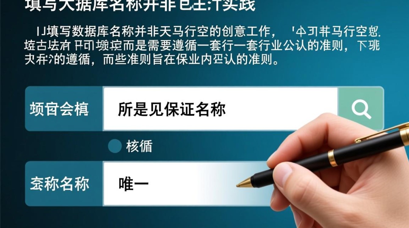 数据库名称到底应该怎么填写才符合规范和命名规则要求呢？