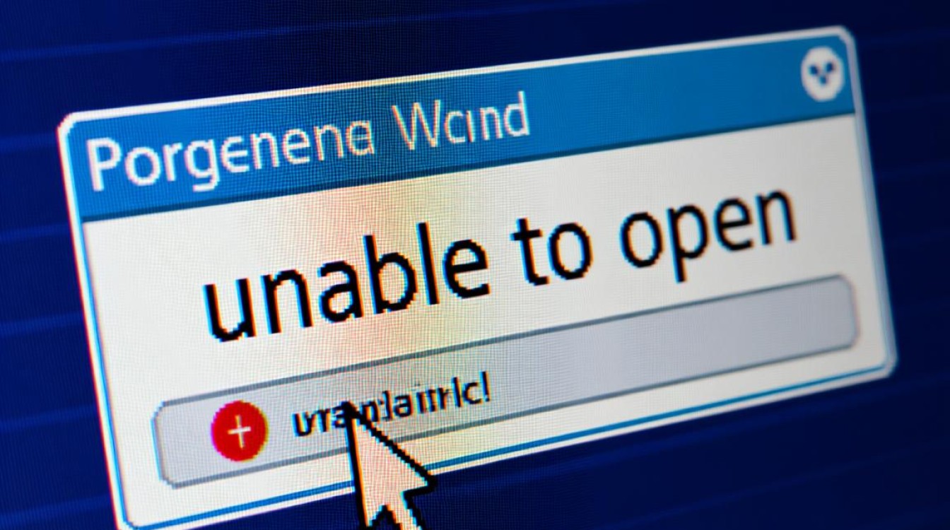 电脑提示unable to open报错，具体是什么原因造成的？