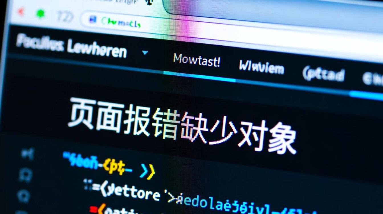 页面报错缺少对象是什么原因导致的？