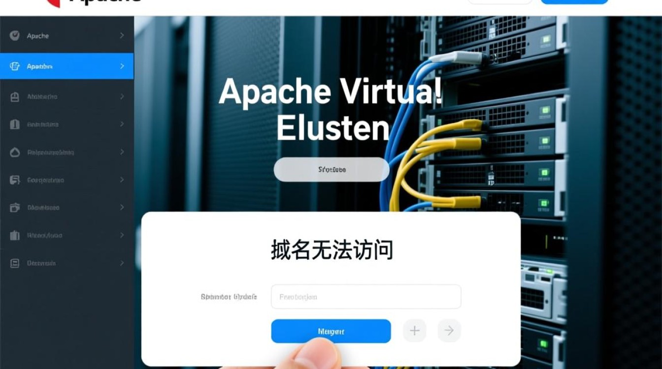 apache虚拟主机域名无法访问怎么办？