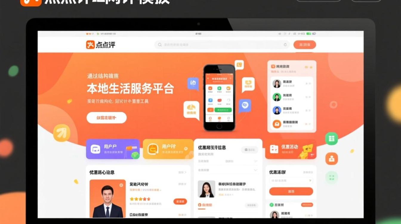 大众点评网站模板哪里有免费下载的？