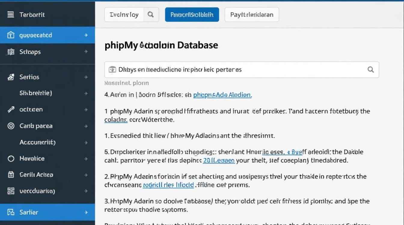 phpMyAdmin添加数据库步骤详解,新手如何操作? phpMyAdmin添加数据库步骤详解,新手如何操作?