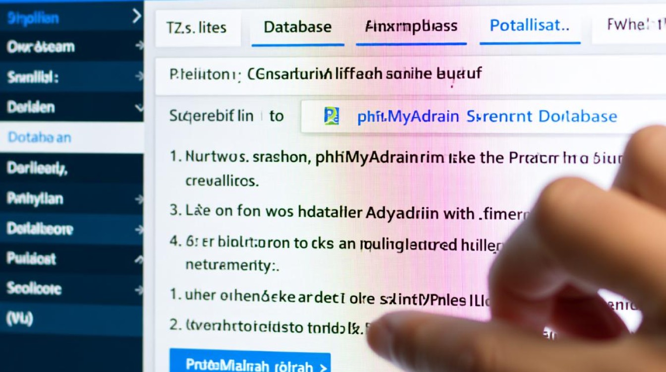phpMyAdmin添加数据库步骤详解,新手如何操作? phpMyAdmin添加数据库步骤详解,新手如何操作?