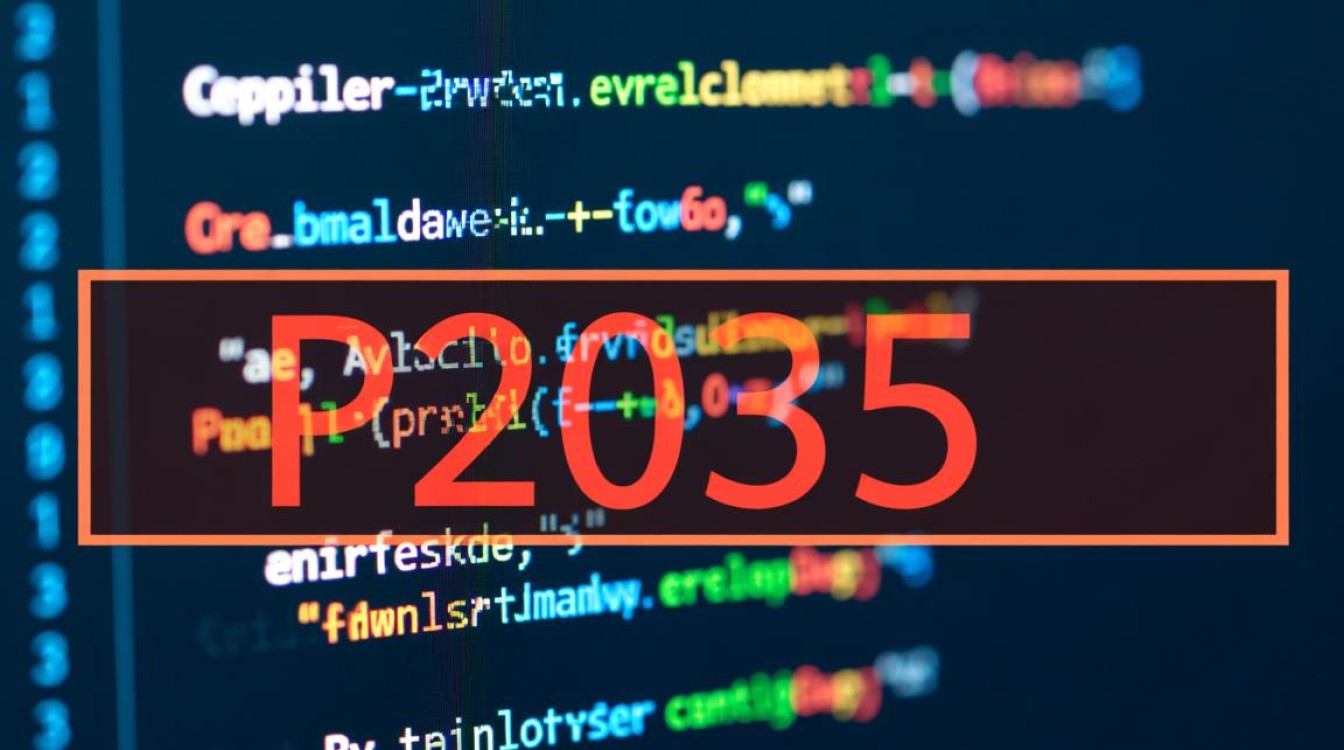 p2035报错怎么办？解决方法与原因分析