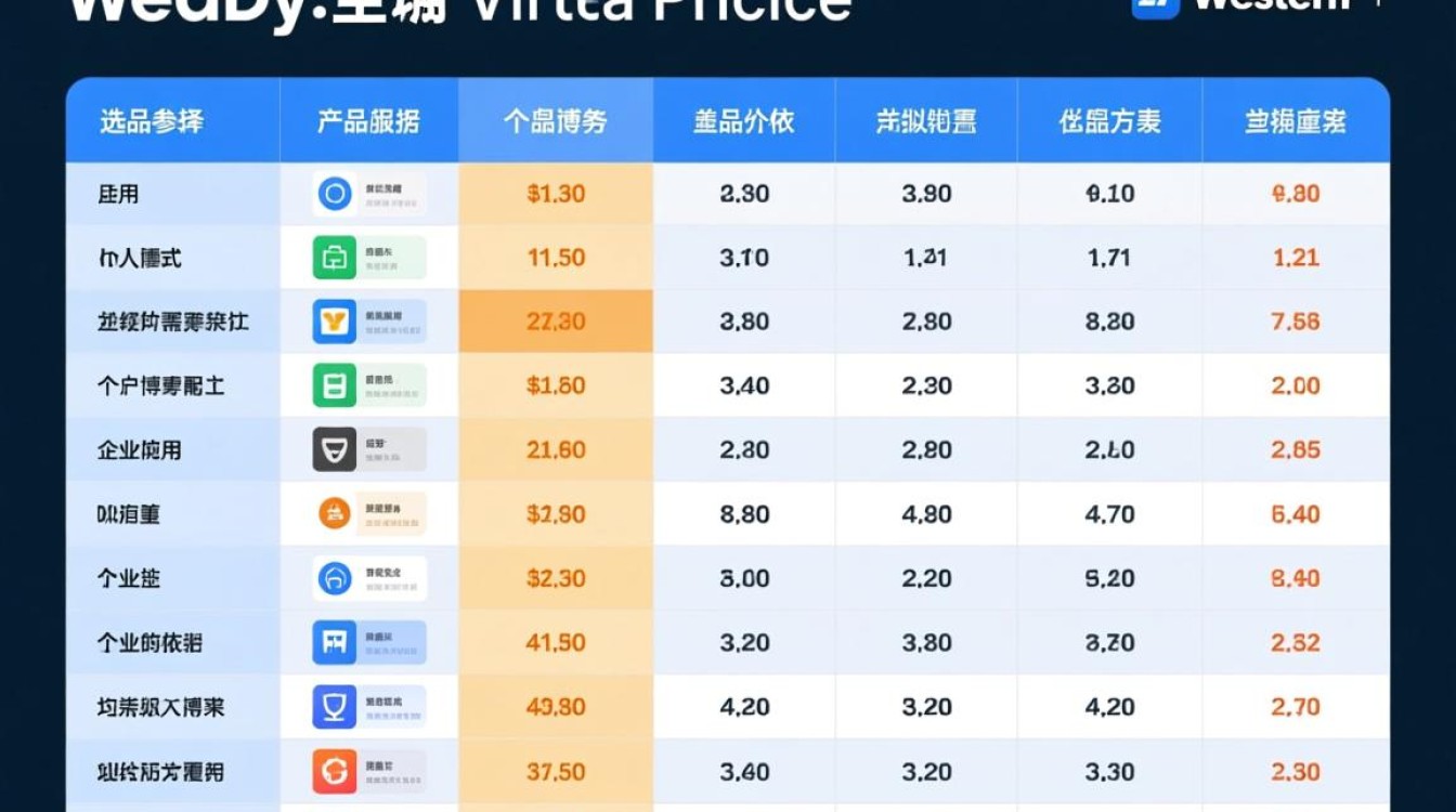西部虚拟主机价格表？2025年最新报价与配置对比