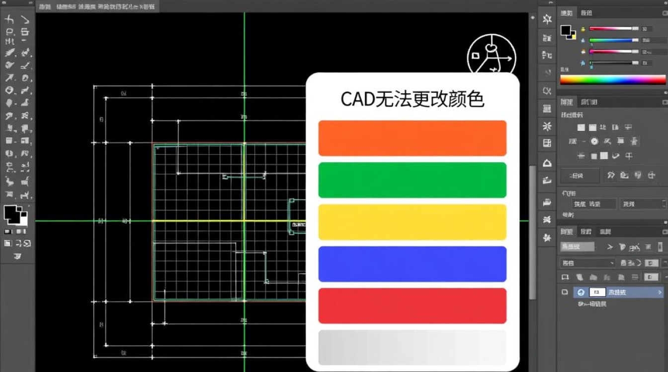 为什么CAD无法更改颜色?图层、块或属性设置问题? 为什么CAD无法更改颜色?图层、块或属性设置问题?