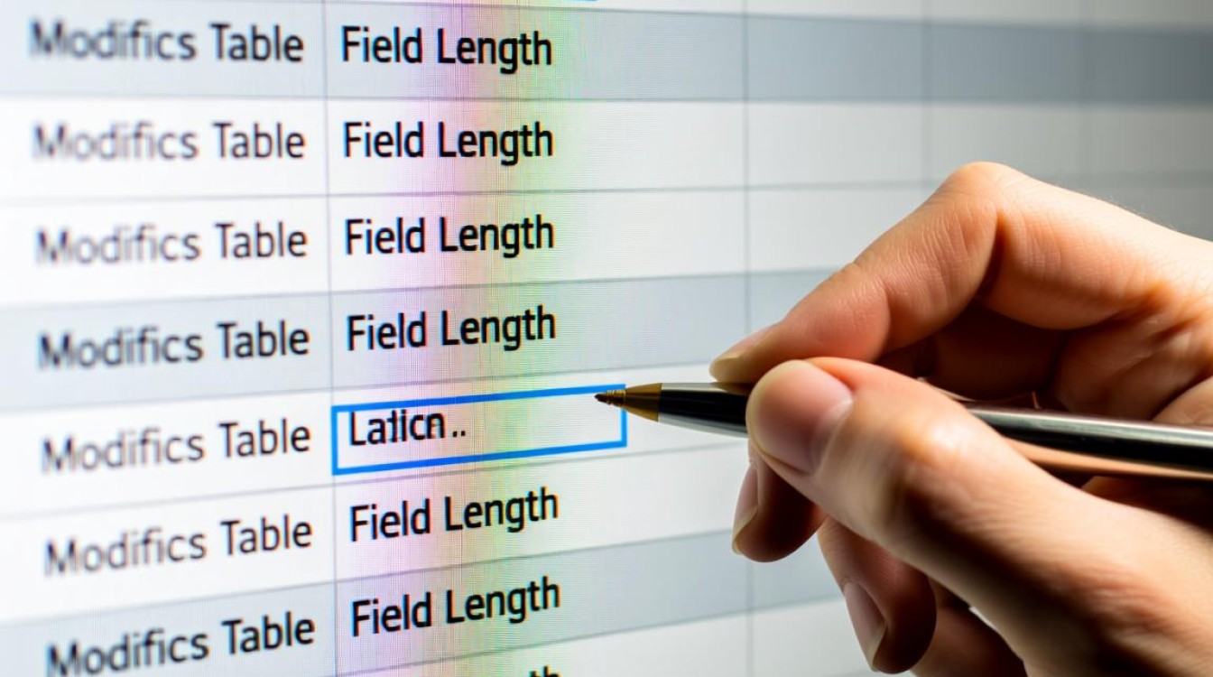 如何修改数据库表字段长度？具体步骤和注意事项是什么？