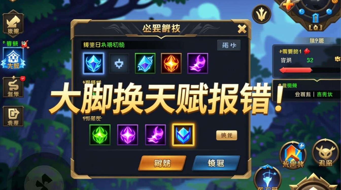 大脚换天赋报错怎么办？30字解决天赋替换失败问题