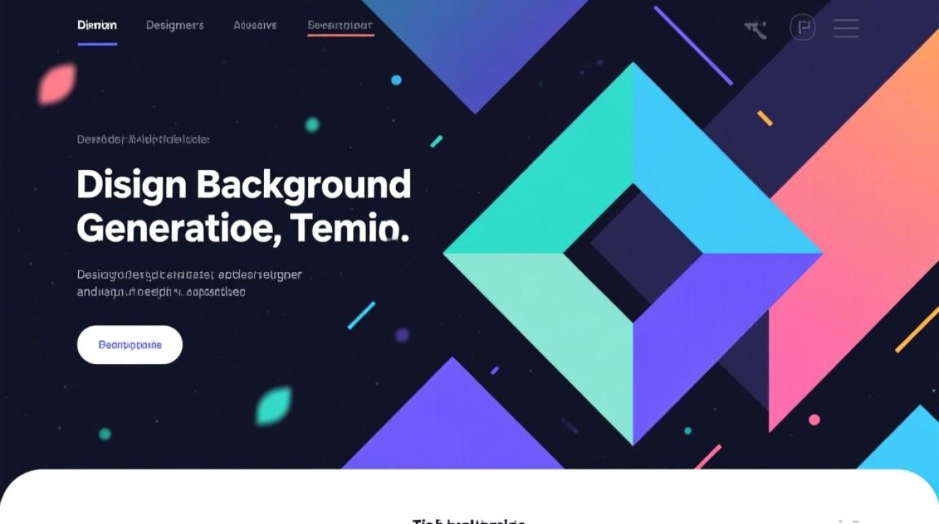 如何用几何背景生成网站快速制作高颜值背景图？