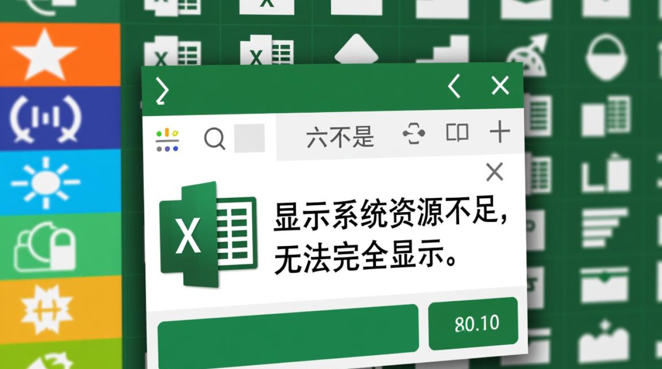 Excel显示系统资源不足无法完全显示怎么办？