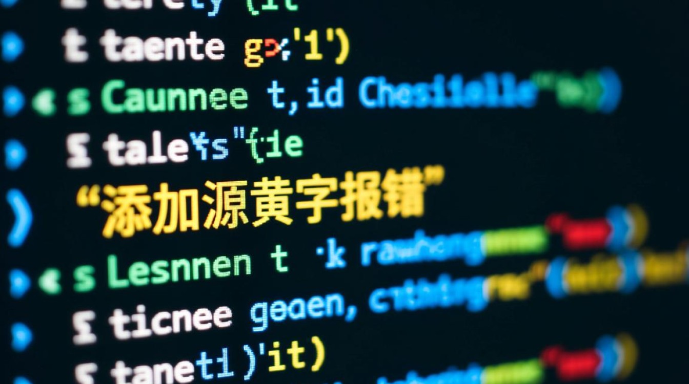 添加源黄字报错是什么原因导致的？