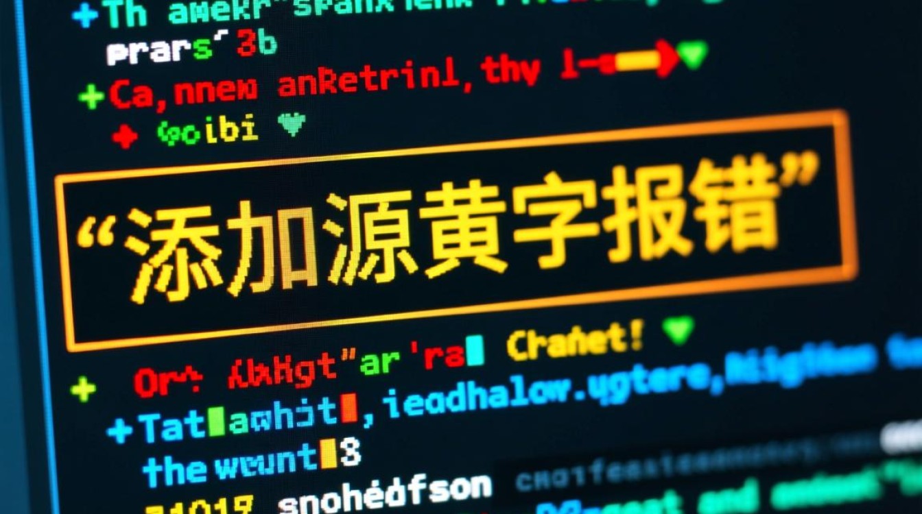 添加源黄字报错是什么原因导致的？