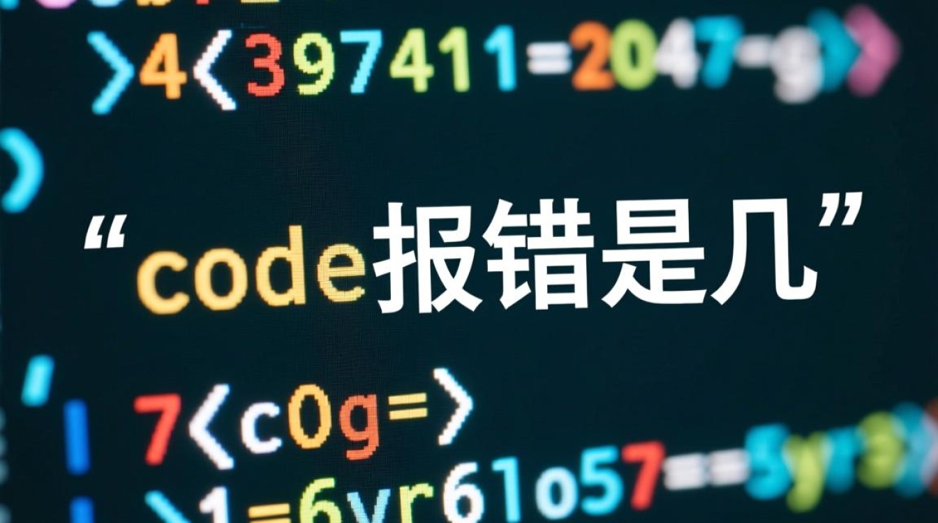 代码报错是几是什么意思？怎么解决？