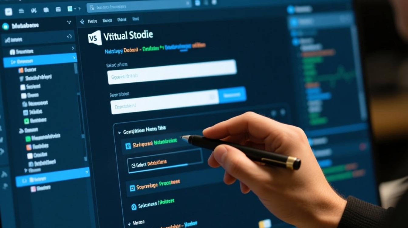 在VS中操作数据库的具体步骤是什么？