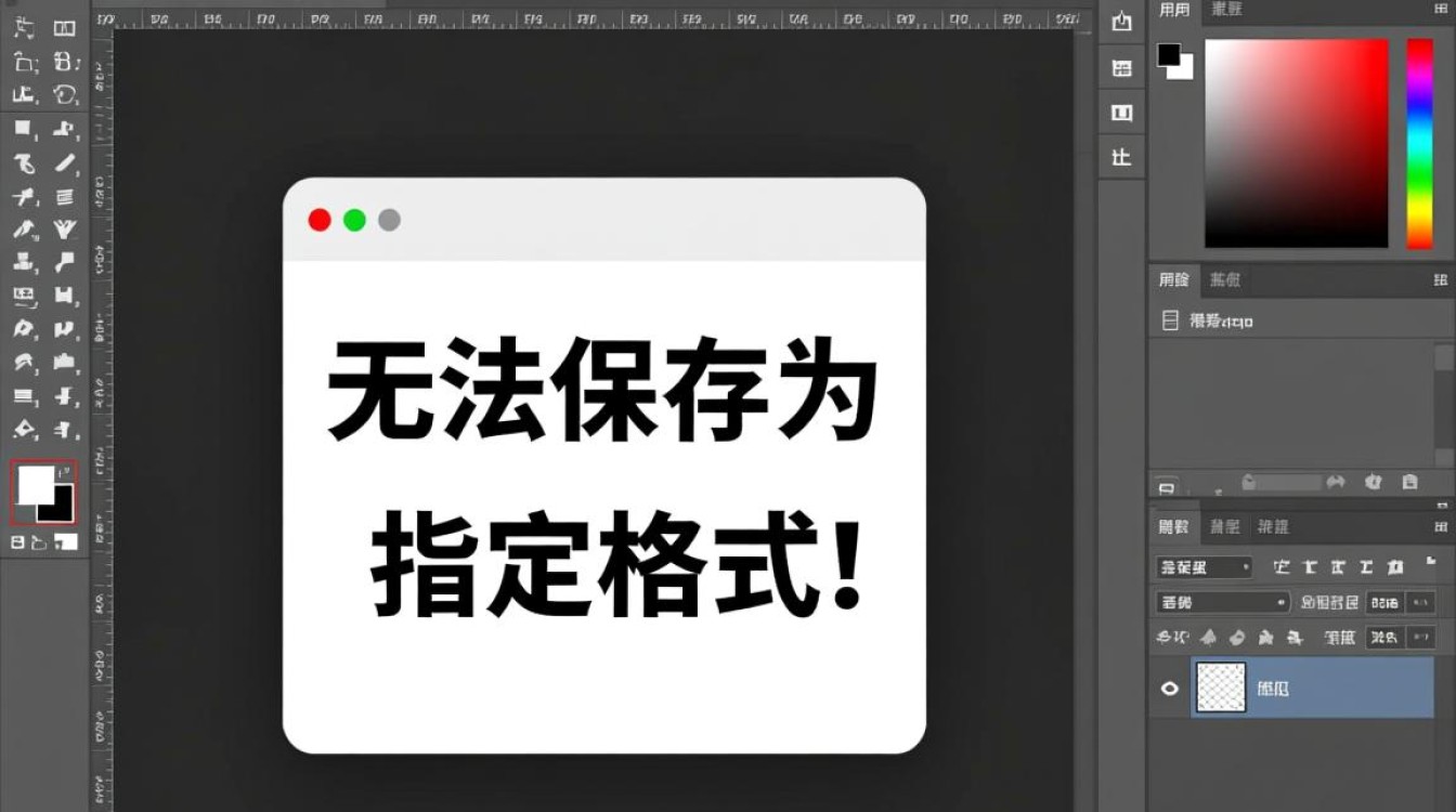 为什么我无法保存为指定格式？解决方法是什么？