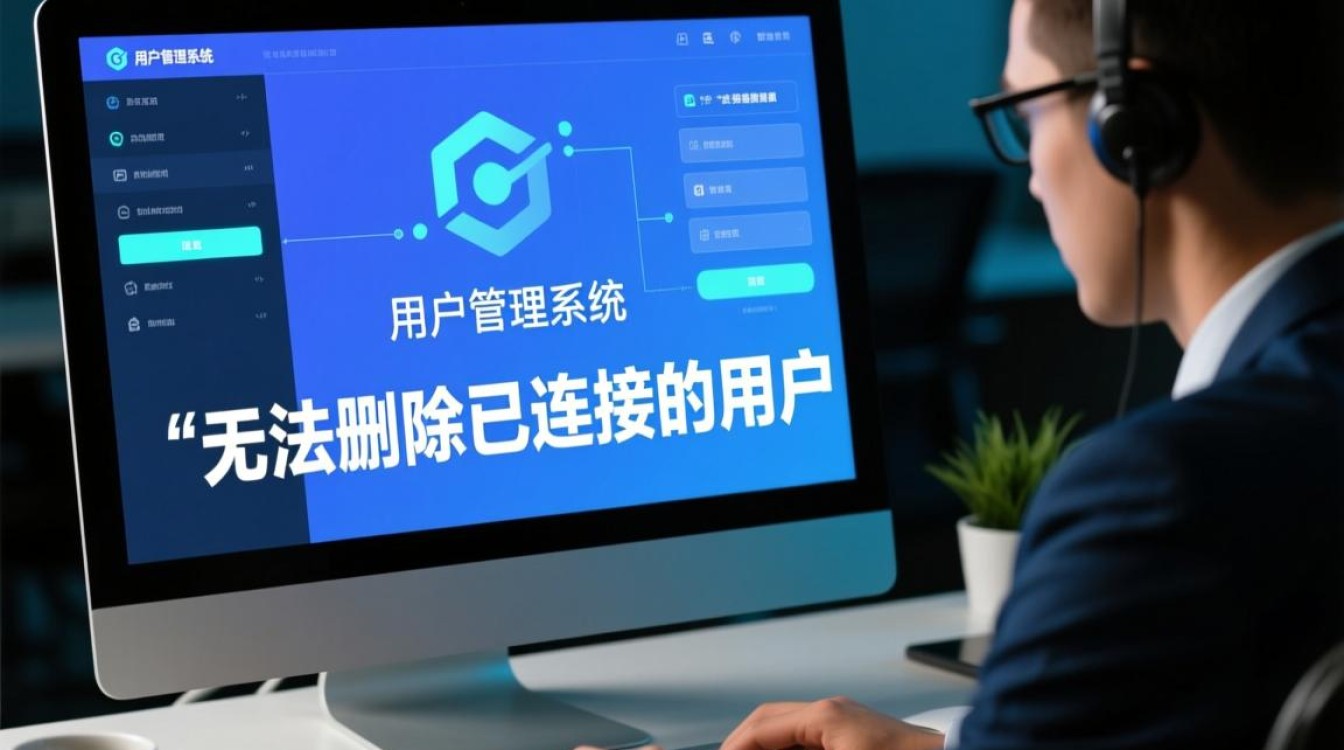 为什么无法删除已连接的用户怎么办？