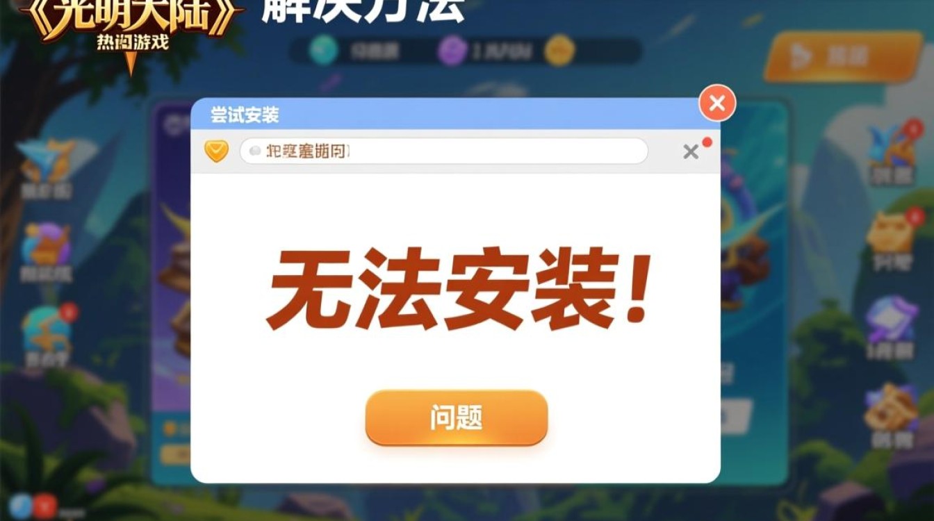 光明大陆无法安装怎么办？教你3步解决安装失败问题