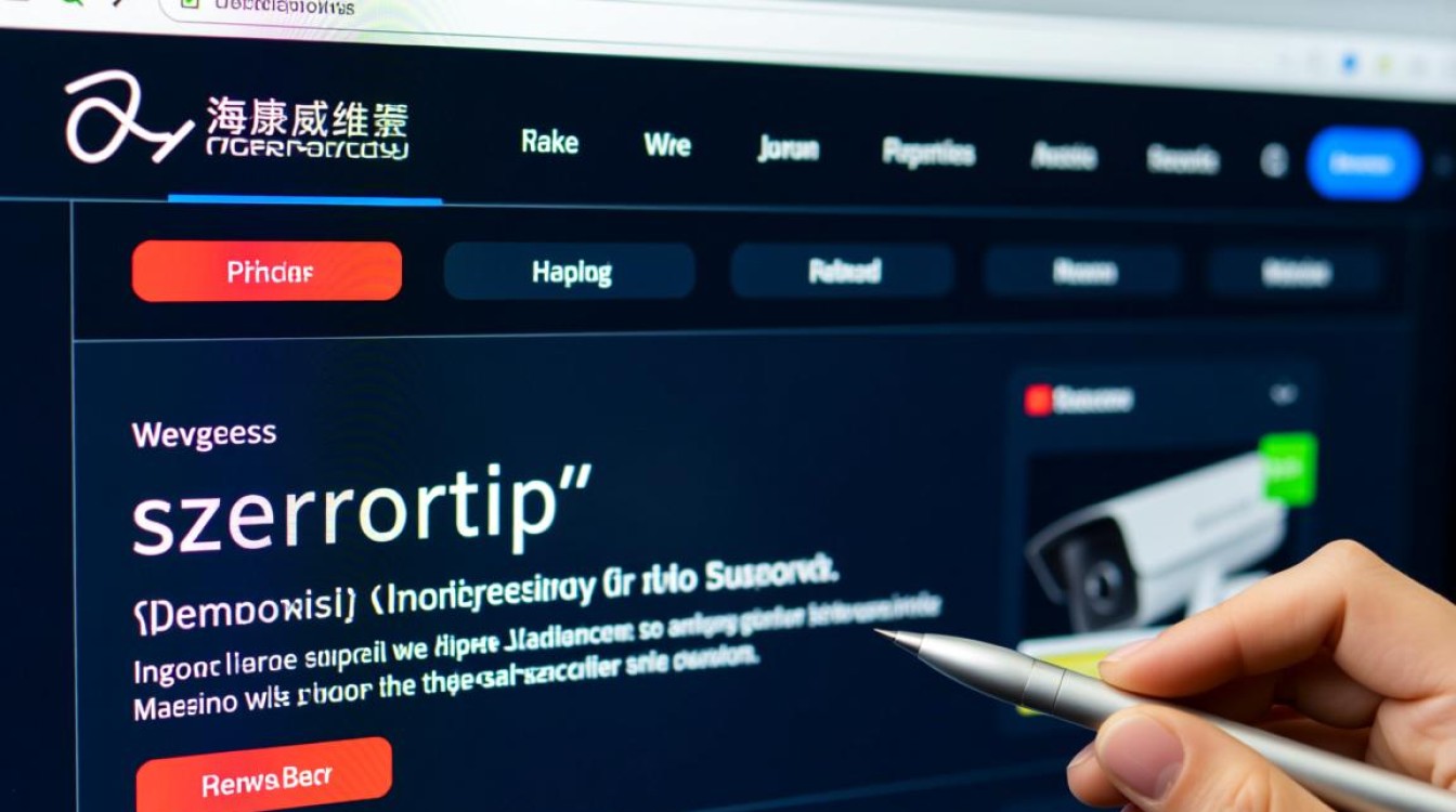 网页海康报错szerrortip是什么原因及如何解决？