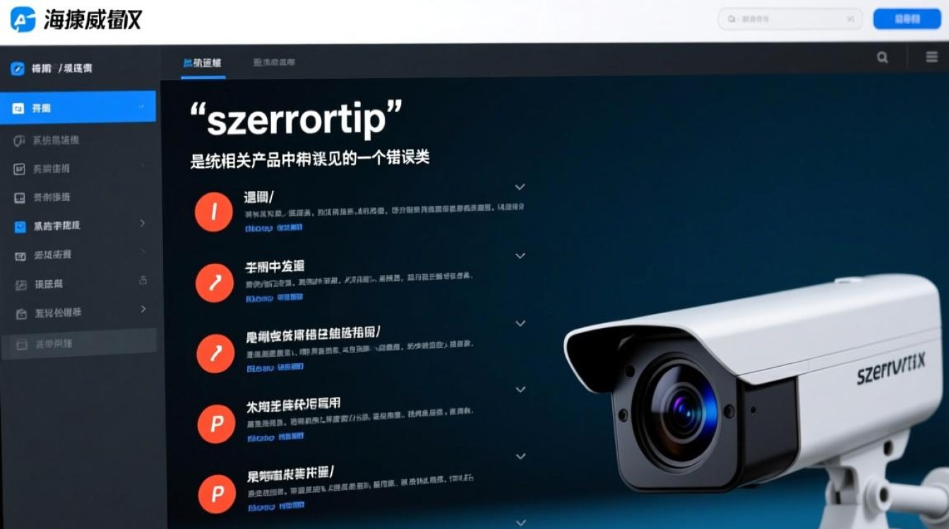 网页海康报错szerrortip是什么原因及如何解决？