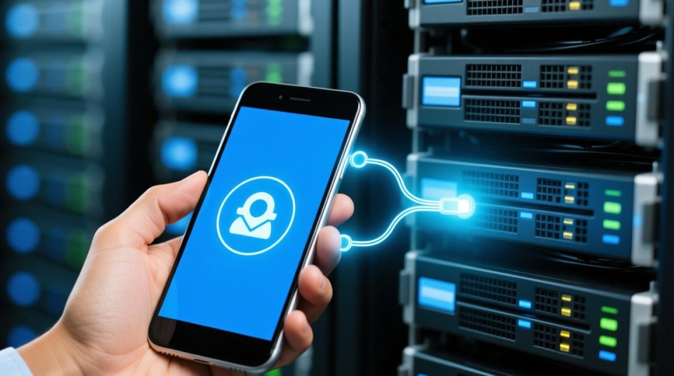 手机连上服务器