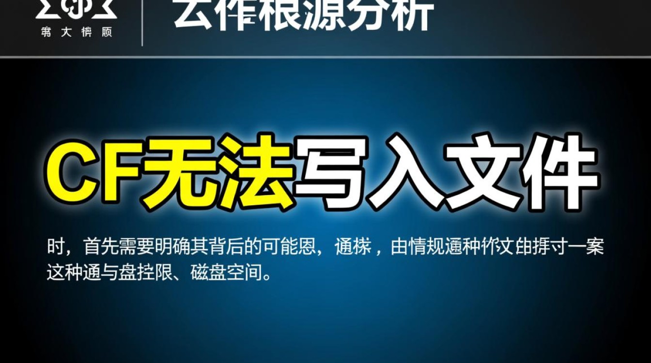 cf无法写入文件怎么办?解决方法与原因解析 cf无法写入文件怎么办?解决方法与原因解析