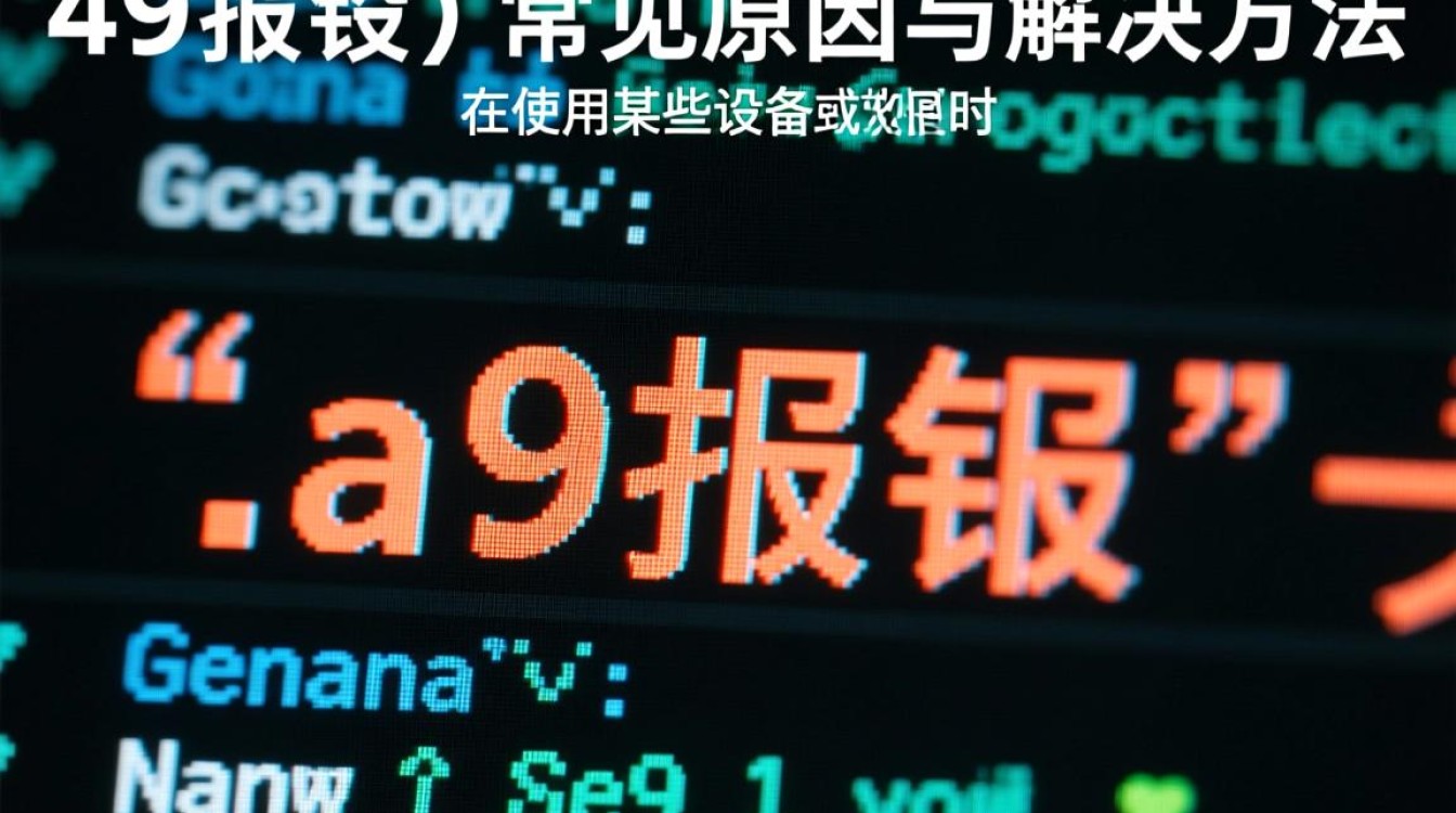 a9报错怎么办?解决方法与原因分析 a9报错怎么办?解决方法与原因分析