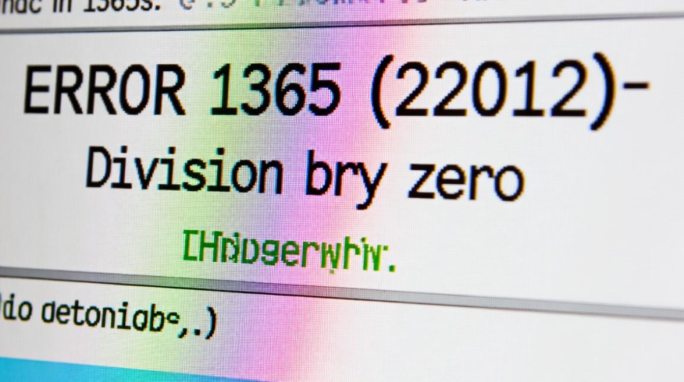 MySQL报错1365是什么原因导致的，如何解决？
