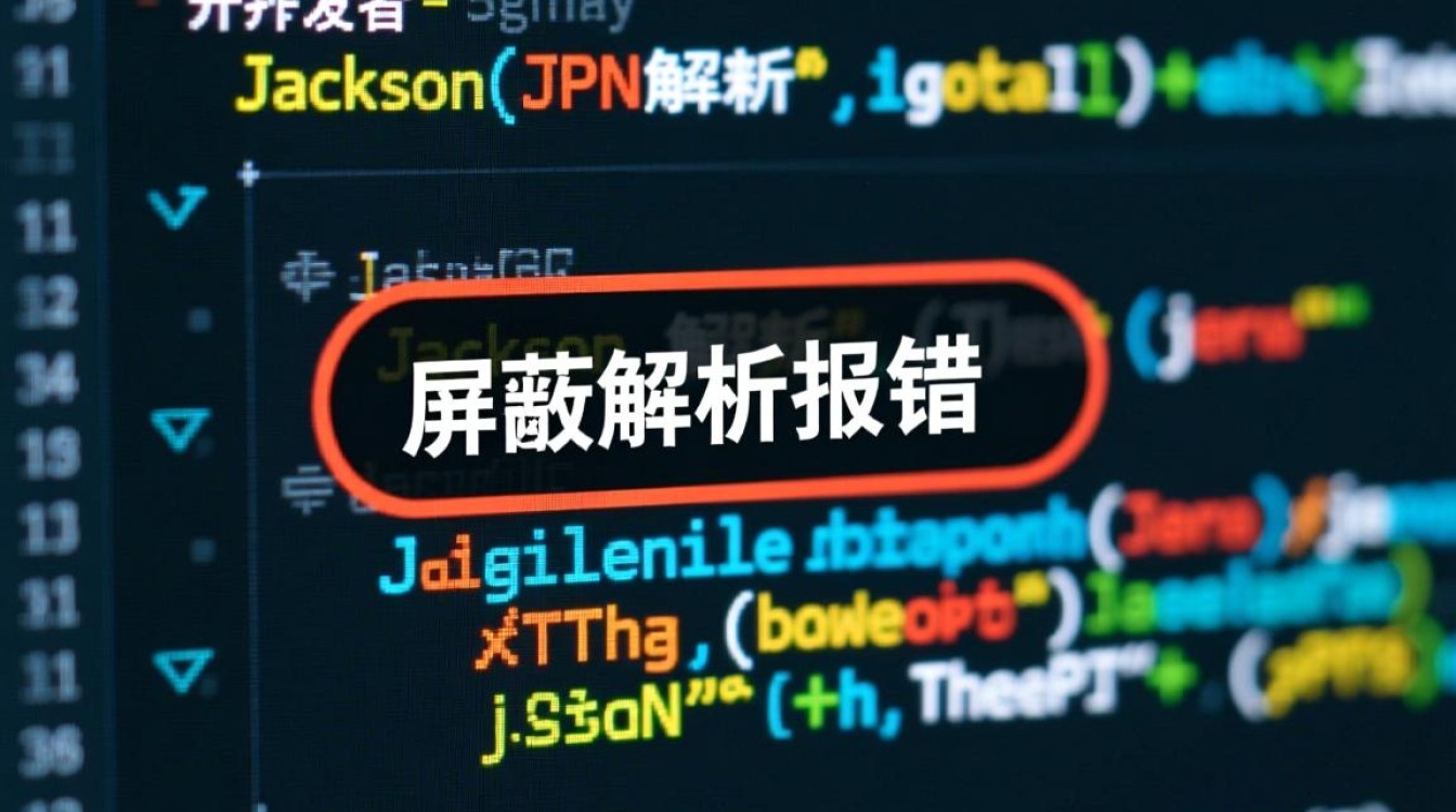 Jackson屏蔽解析报错怎么办？原因及解决方案有哪些？