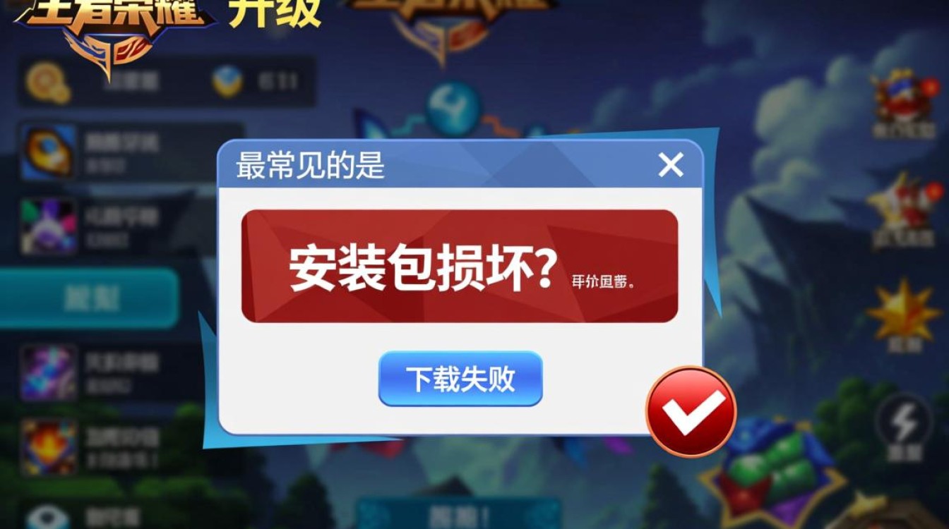 王者荣耀升级报错怎么办？3步解决卡顿闪退问题