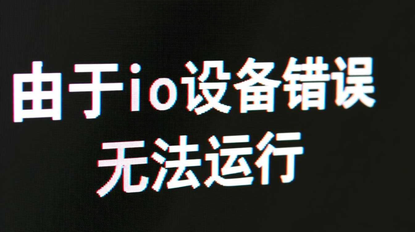 由于io设备错误 无法运行