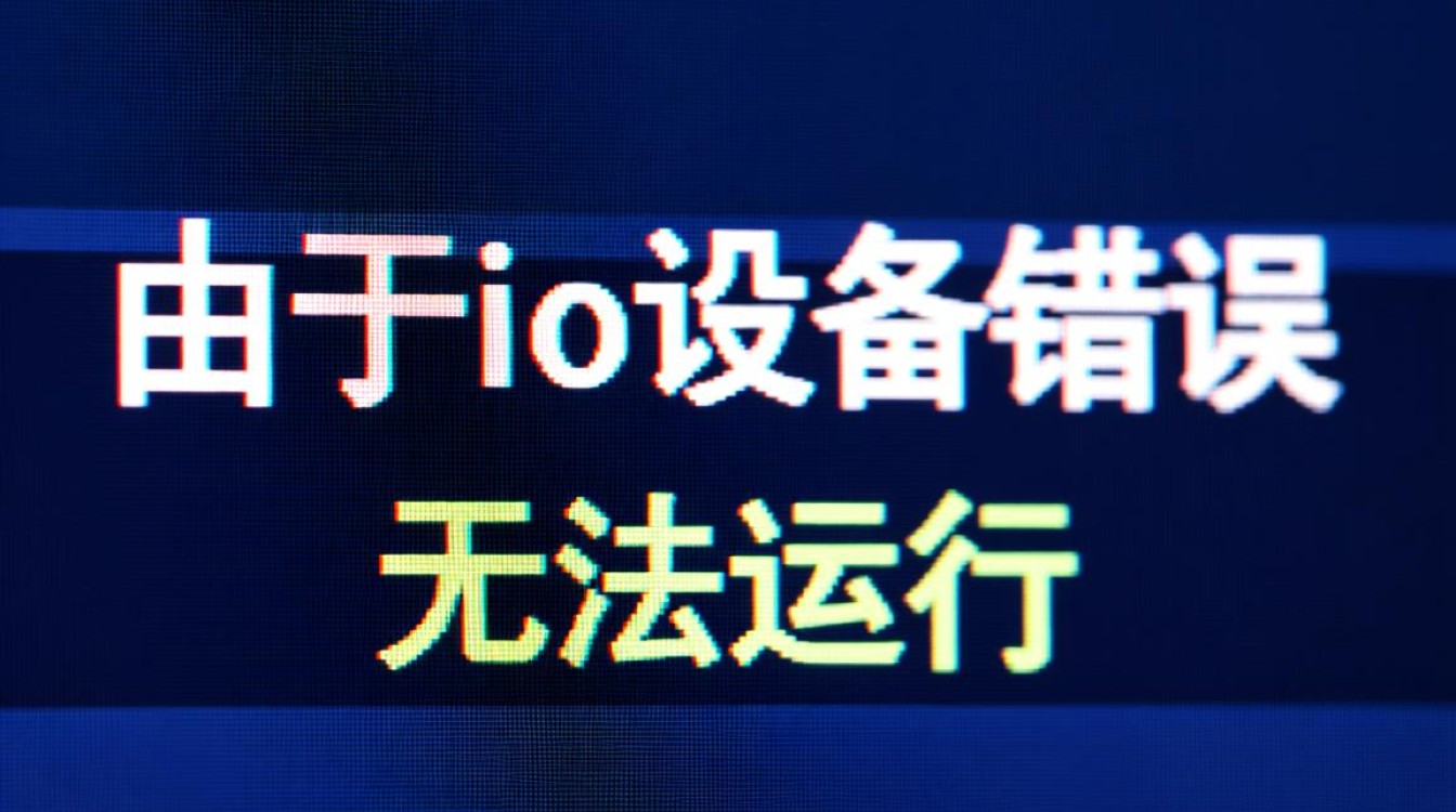 由于io设备错误 无法运行