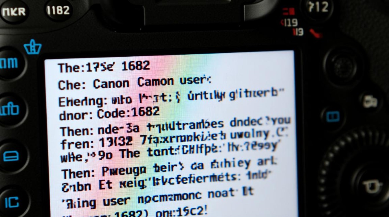 canon 390相机报错1682是什么原因？怎么解决？