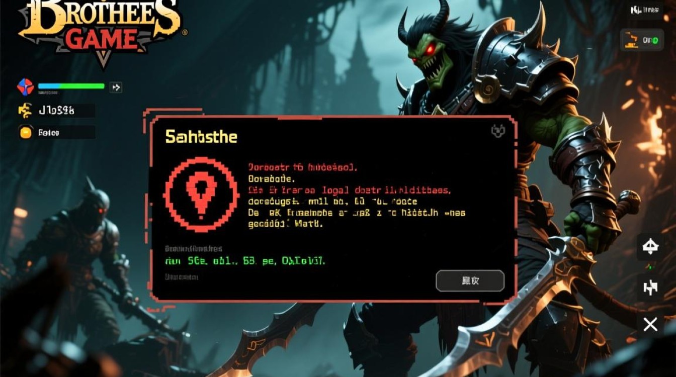 暗黑兄弟游戏报错