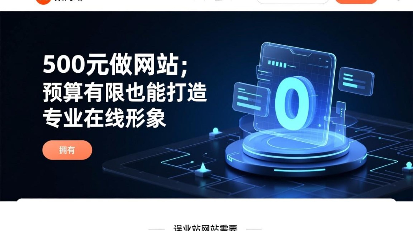 500元做网站靠谱吗？新手小白能搞定吗？