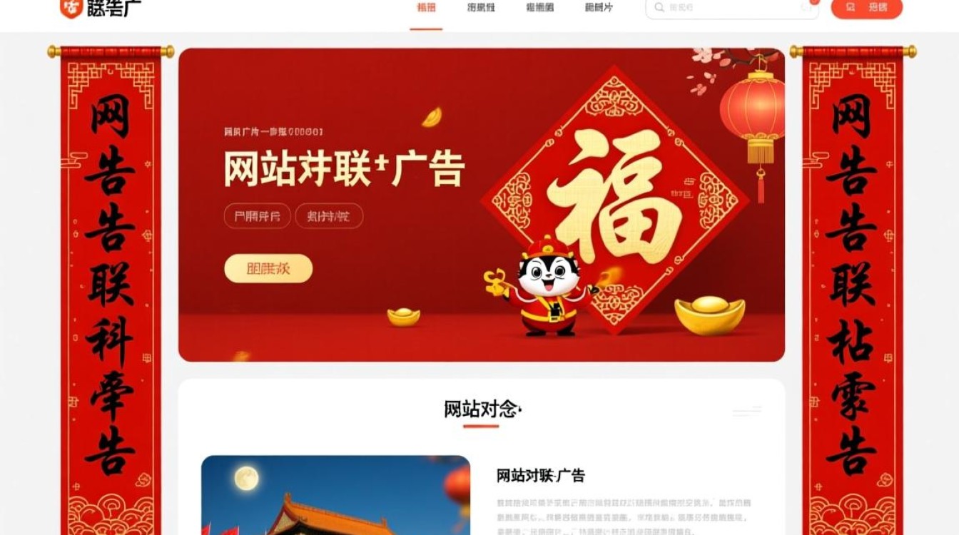 网站对联广告图片