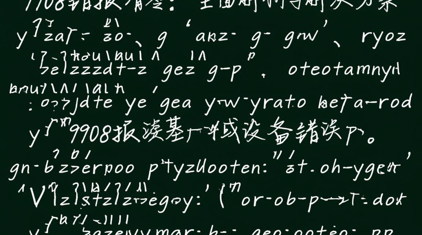 9908报错清零了？如何解决和预防再次出现？