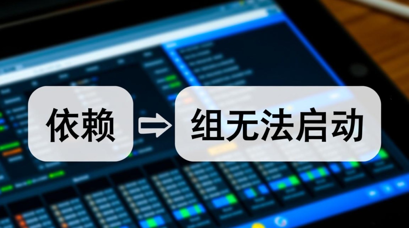 依赖缺失导致组无法启动？如何排查解决？