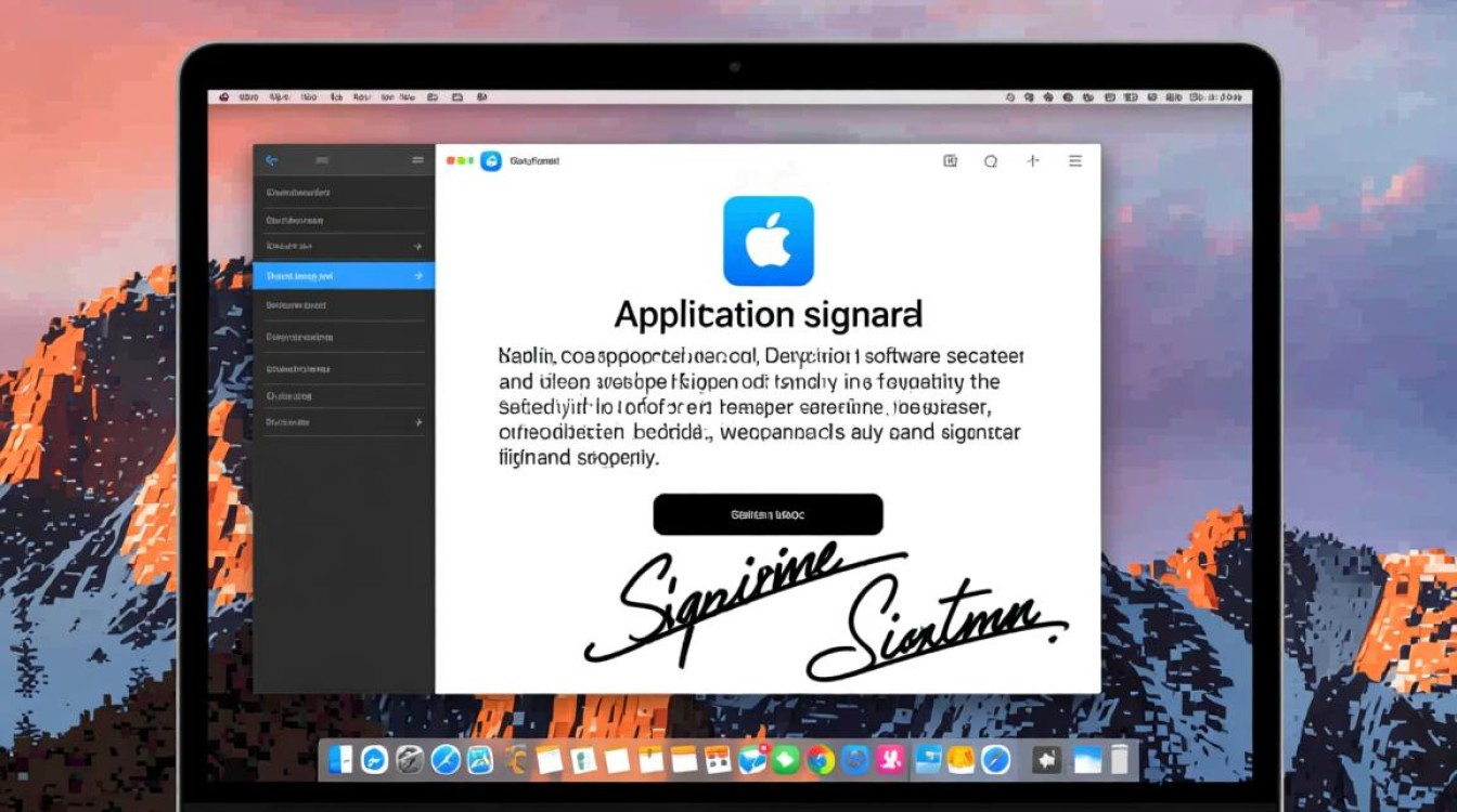 mac签名 运行报错
