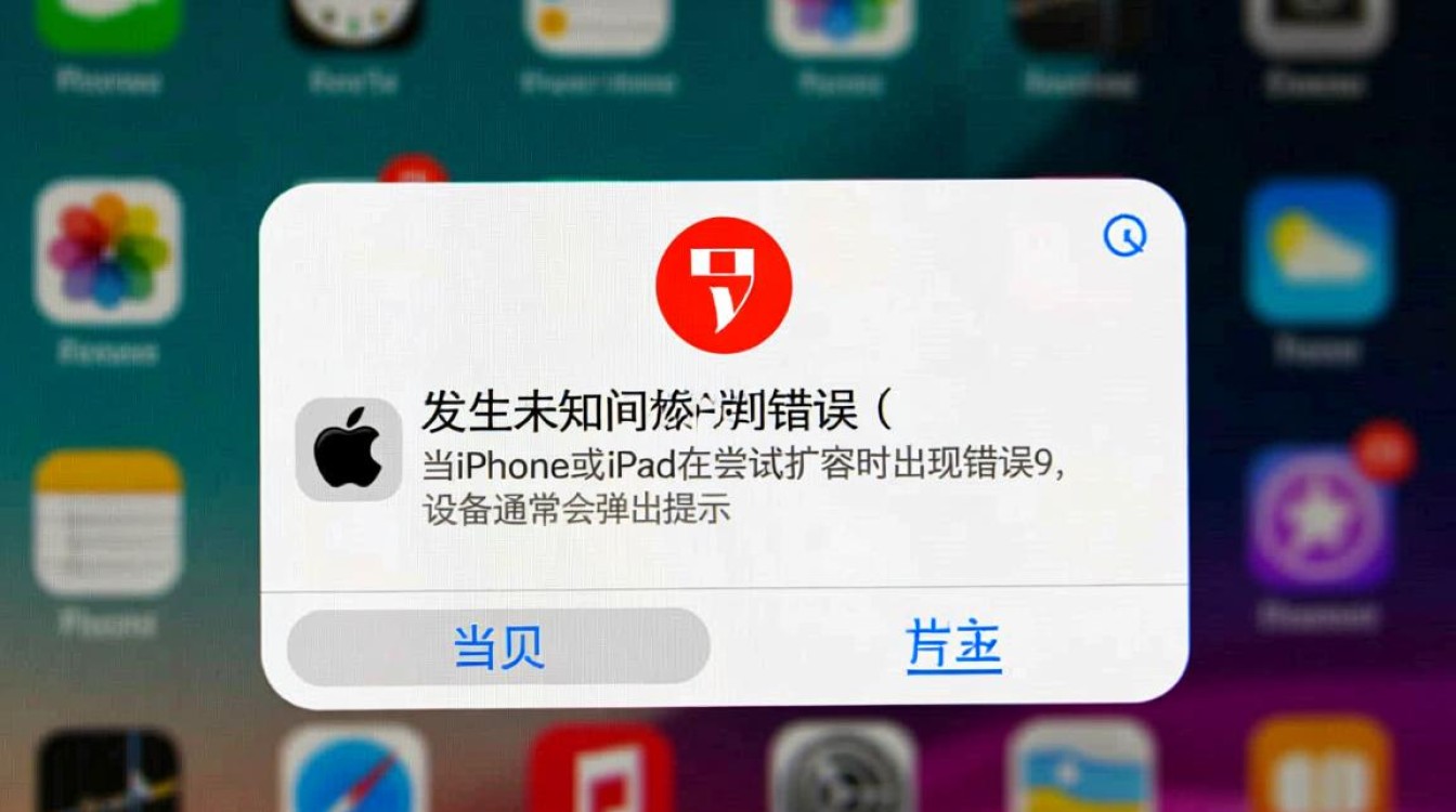苹果iPhone扩容报错9是什么原因导致的？