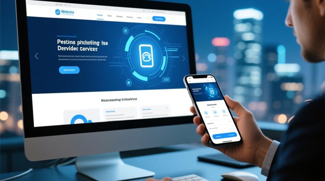 pc网站手机网站模板