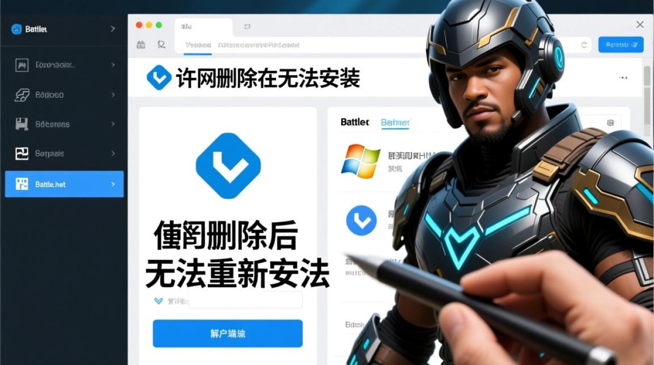 战网删除无法安装