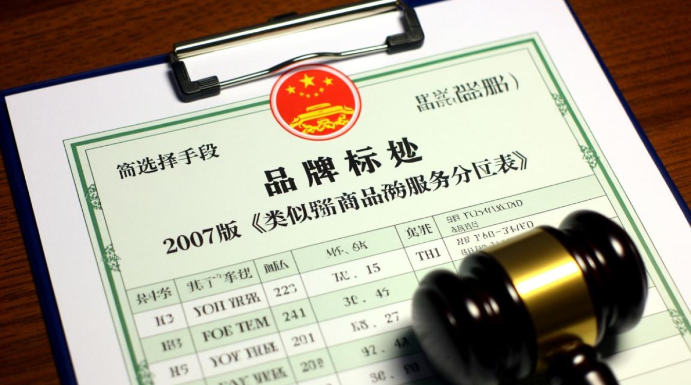 商标注册类别2007版