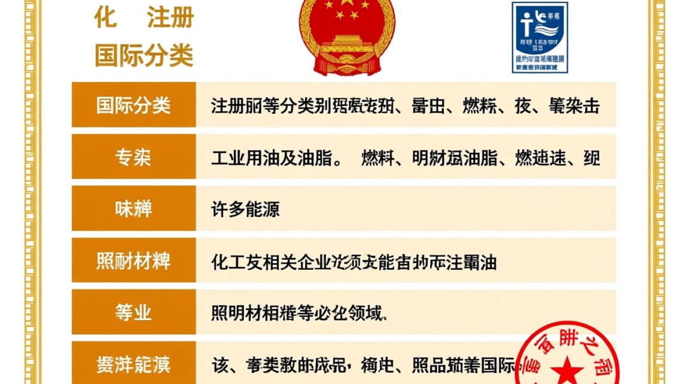 商标注册国际分类4