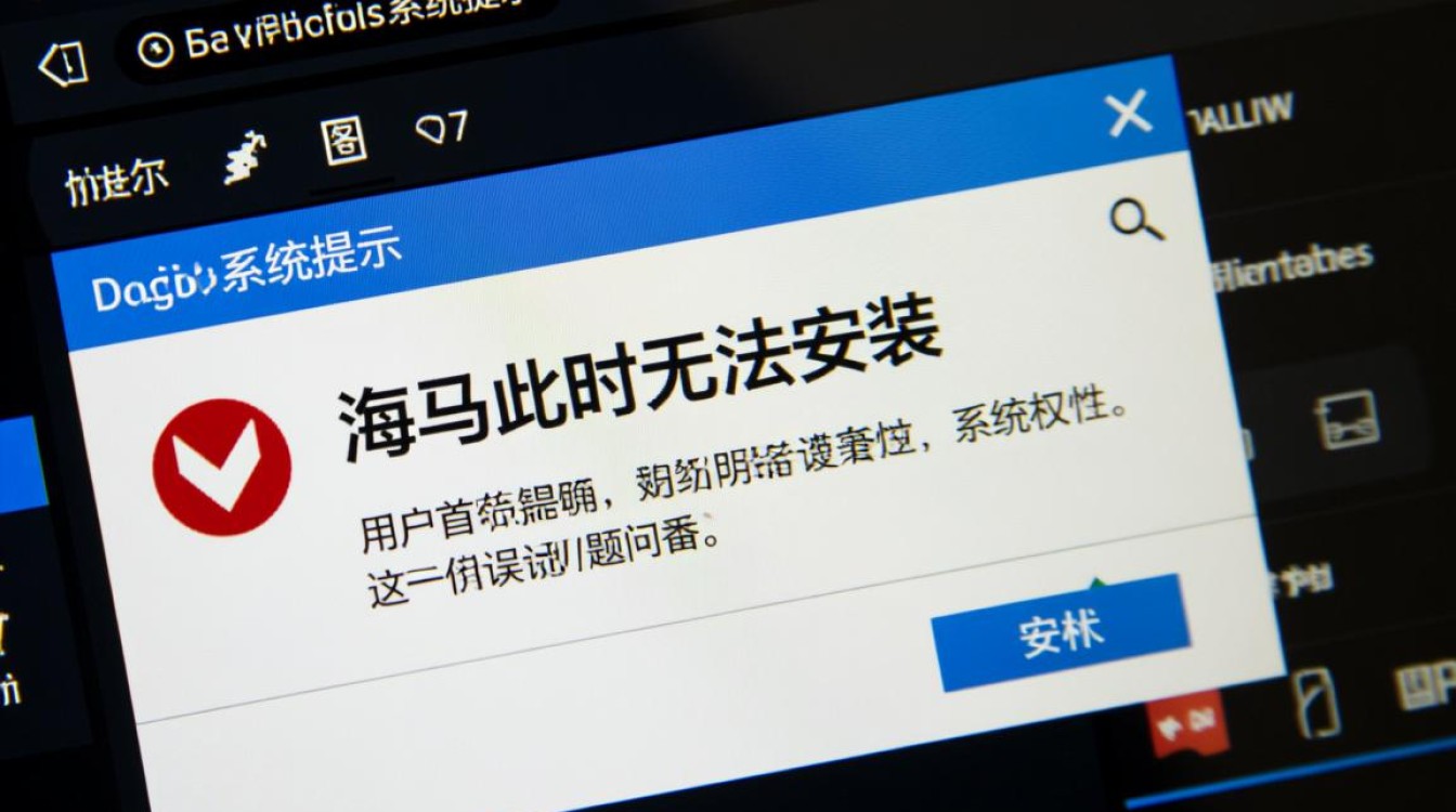 海马此时无法安装