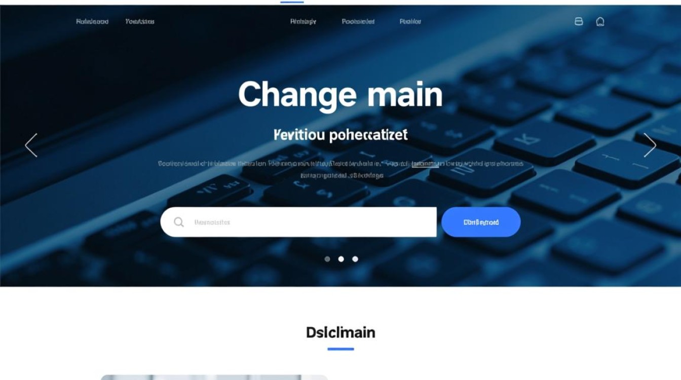 怎么更换网站的域名