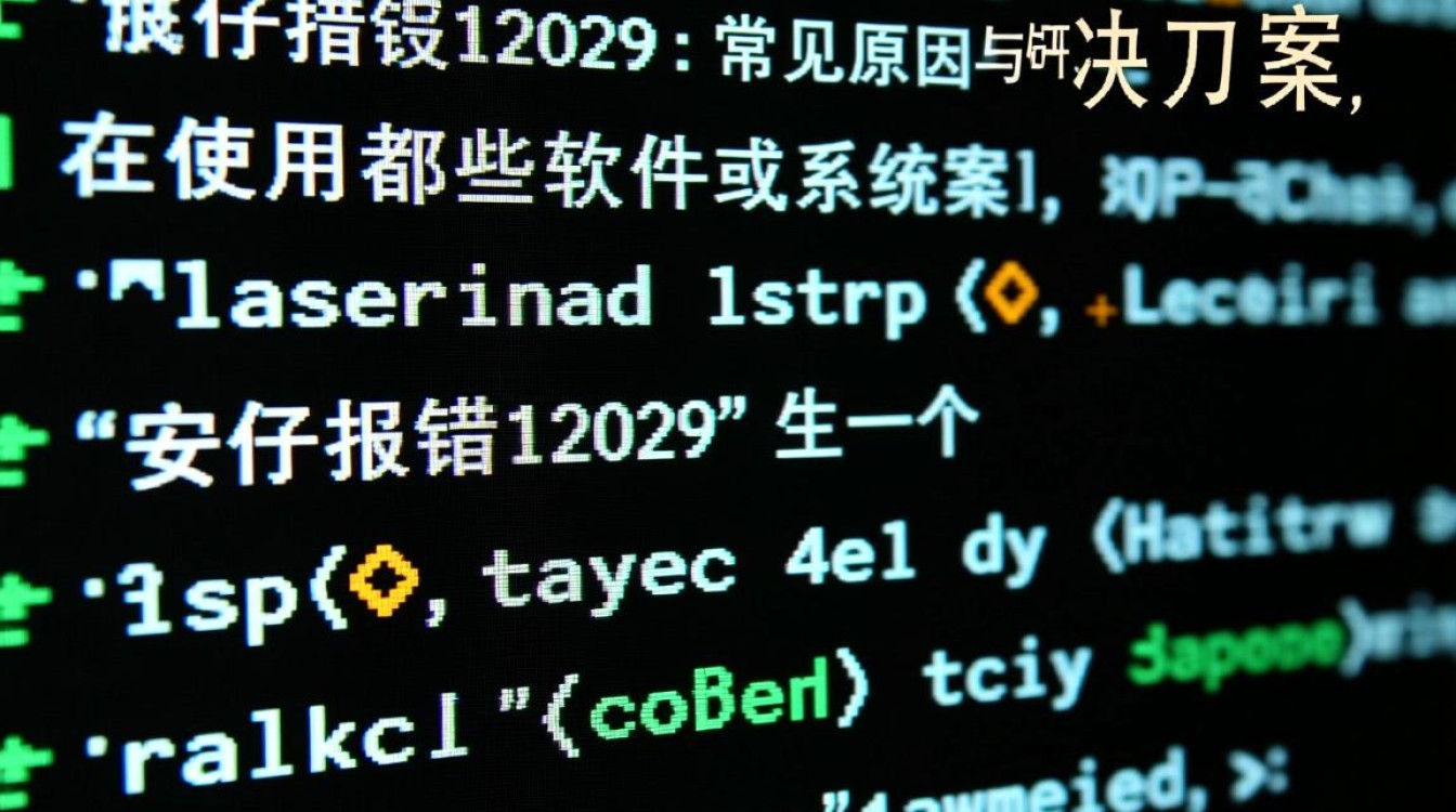 安仔报错12029是什么原因？怎么解决？