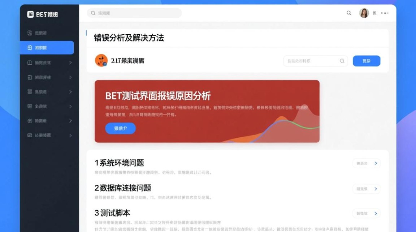 BET测试界面频繁报错,是什么原因导致的呢?如何快速解决? BET测试界面频繁报错,是什么原因导致的呢?如何快速解决?