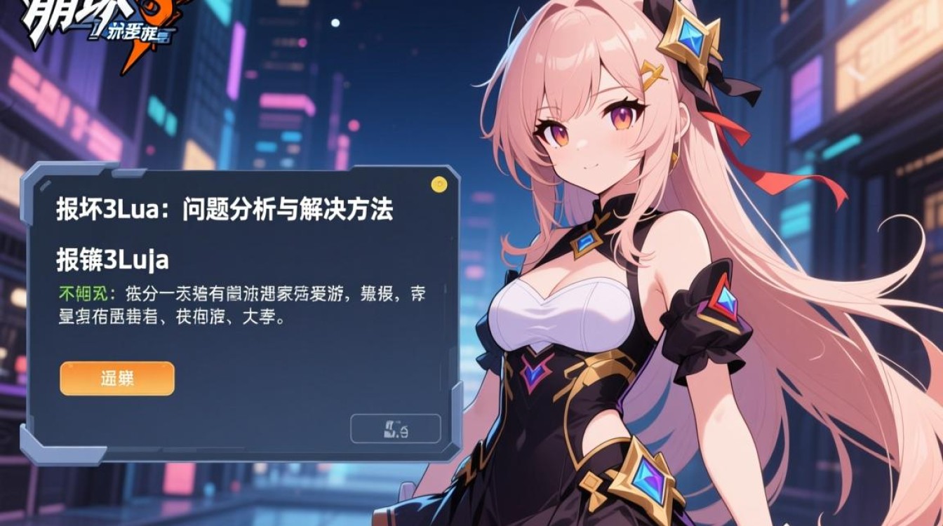 崩坏3游戏中频繁出现lua报错,原因及解决办法揭秘? 崩坏3游戏中频繁出现lua报错,原因及解决办法揭秘?