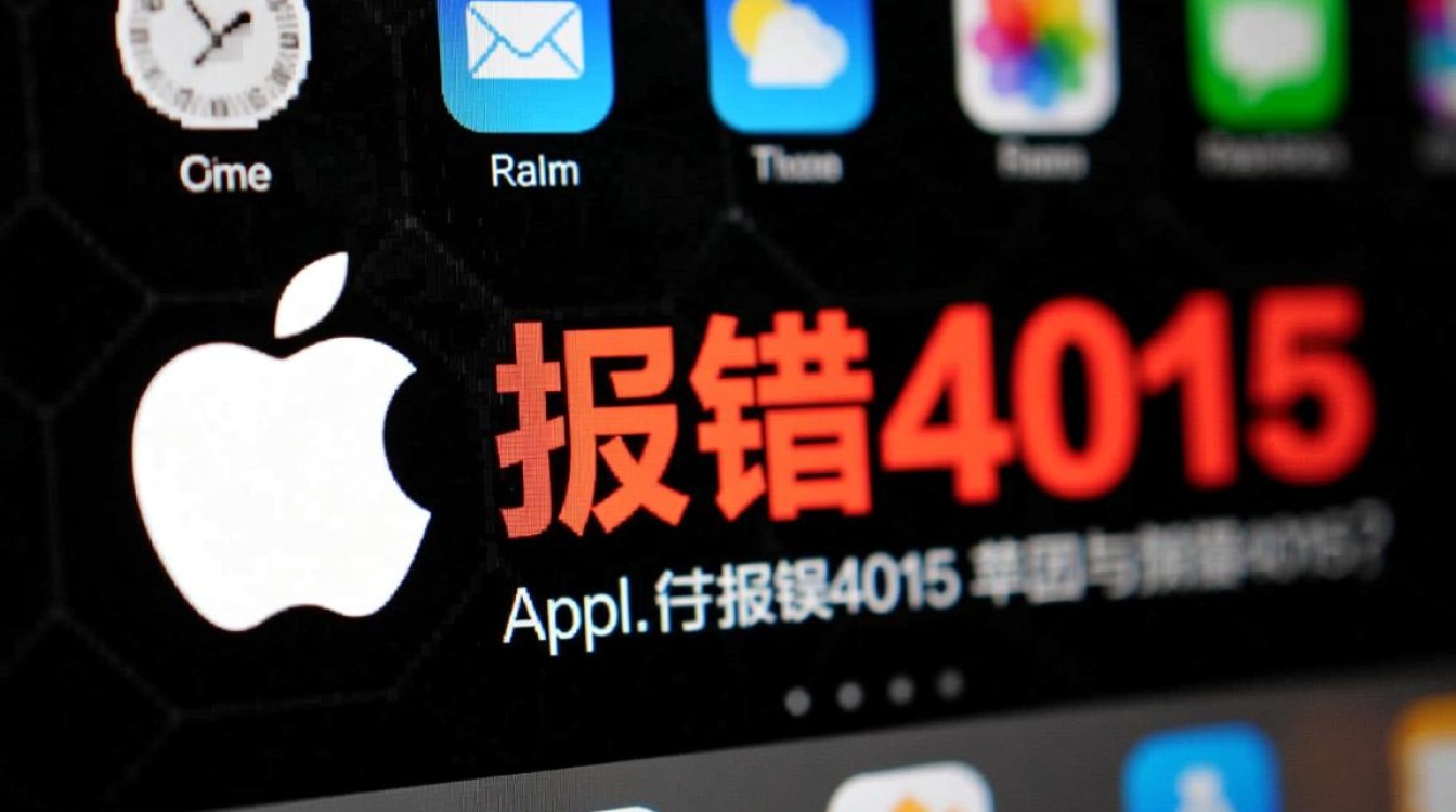 苹果报错4015，是什么原因导致？如何快速解决？