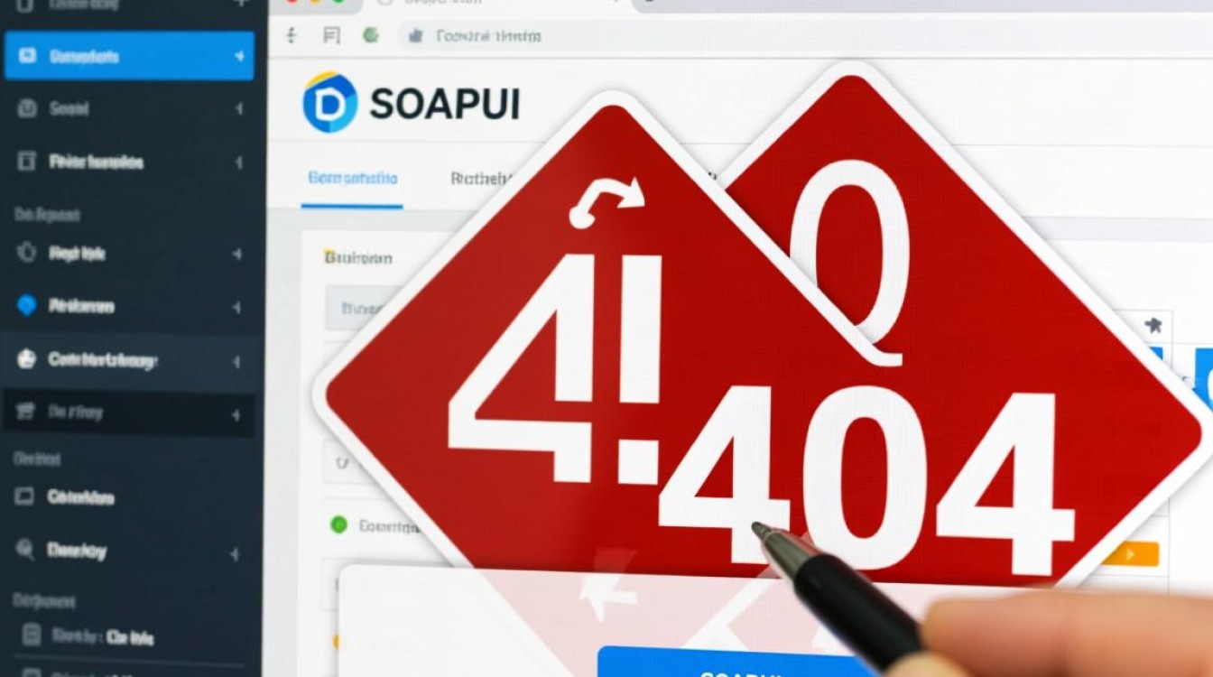 SOAPUI测试中遇到404错误，如何定位和解决？